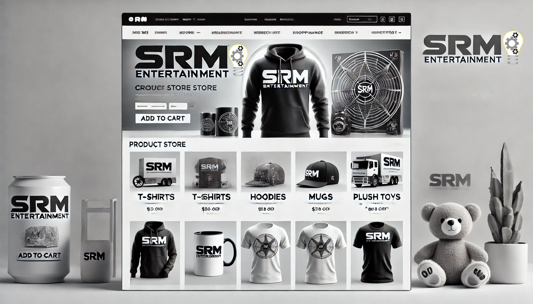 srm entertainment ecommerce showcase