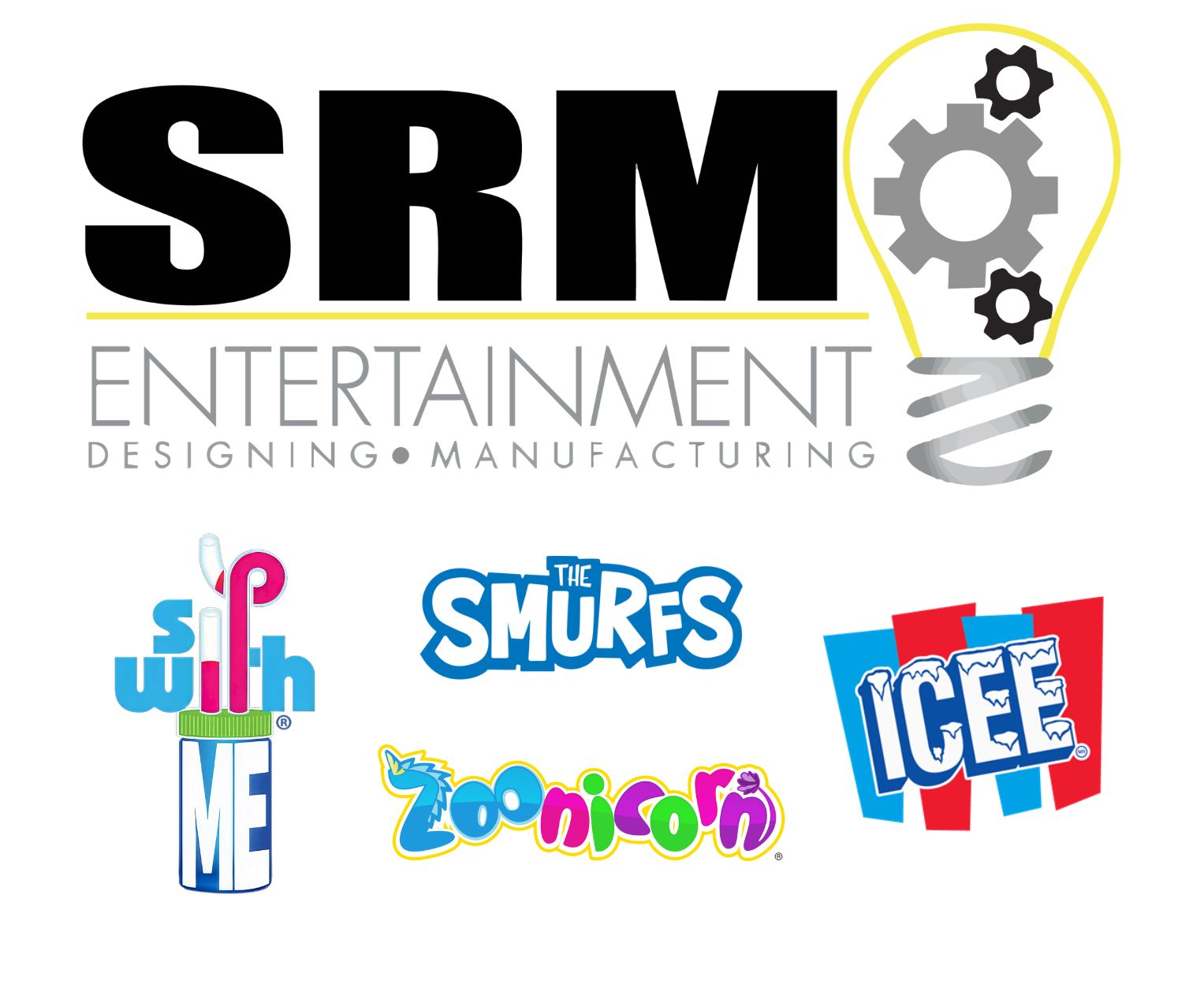 srm entertainment brands graphic