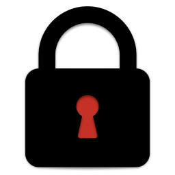 Black and Red Lock