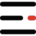 black red menu icon