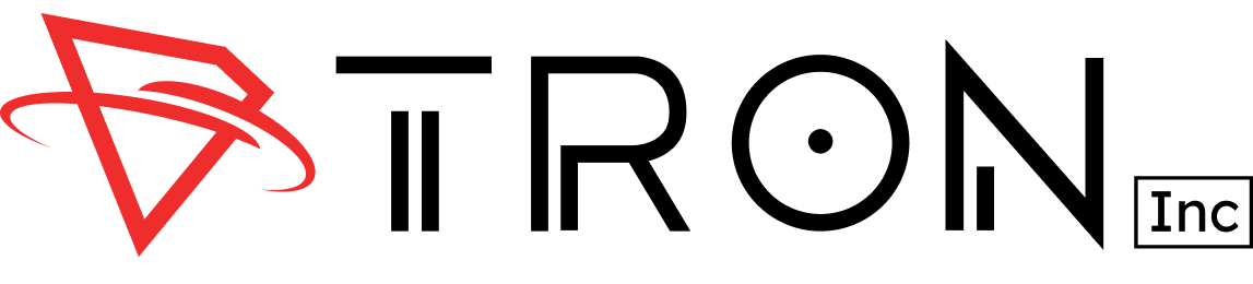 primary TRON Inc logo black text